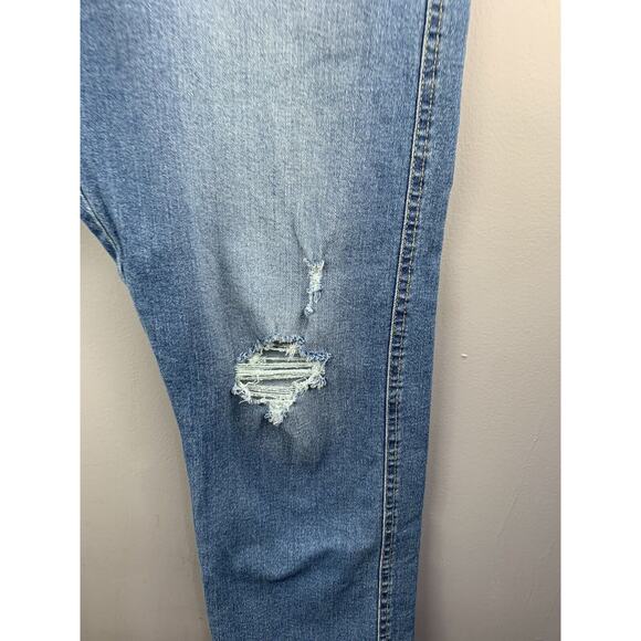 Levi's Signature Heritage Jeans Womens 18 High Rise Straight Distressed Denim - Picture 5 of 9
